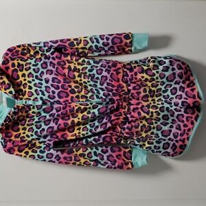 Size 4/5 Leopard print hooded romper